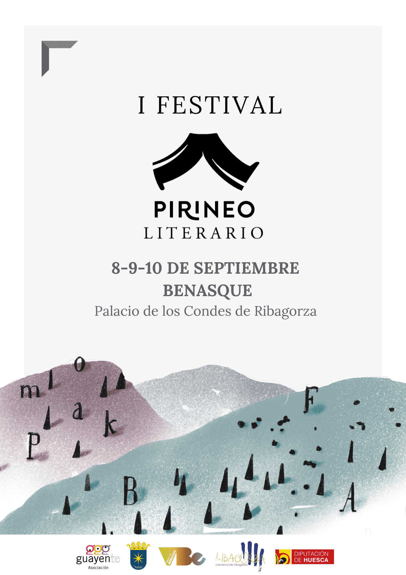 Cartel de la edición del 2023 del proyecto &#039;Pirineo Literario&#039;